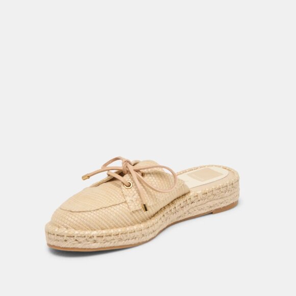 NEW DOLCE VITA Hatie Flats in natural raffia for women 1125 3T2 - Picture 6 of 10